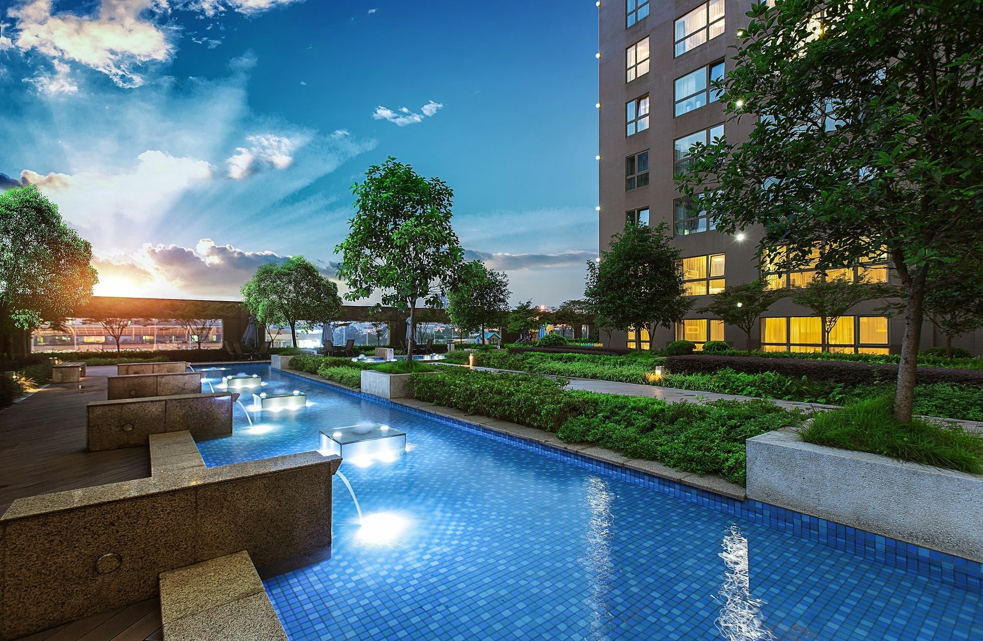 Oakwood Residence Funder Чънду Екстериор снимка